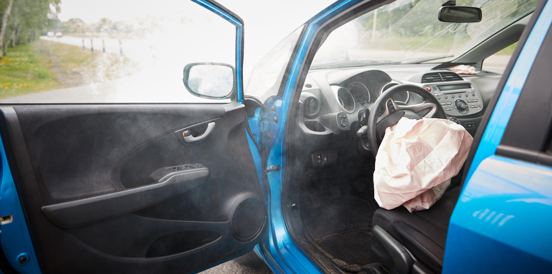 Saltaron los airbags en el accidente Saltaron los airbags en el accidente